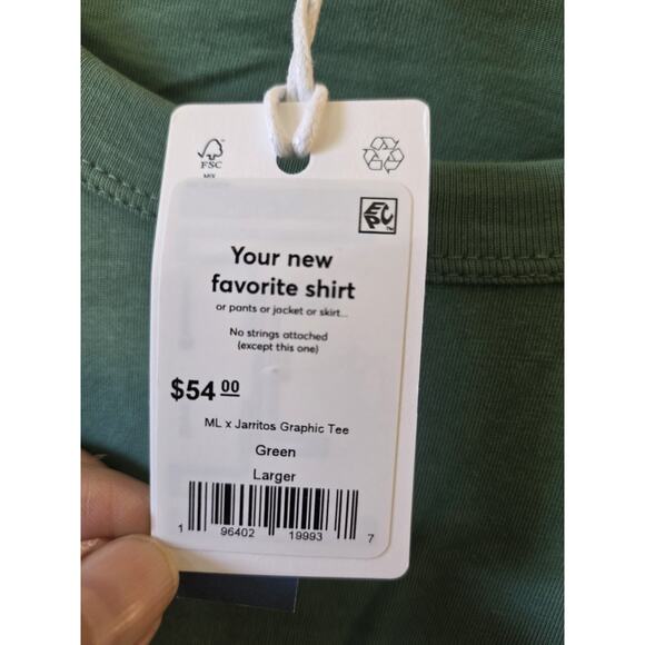 Marine Layer ML x Jarritos Graphic Tee Mens L XL Green Super Good NWT - Picture 2 of 8